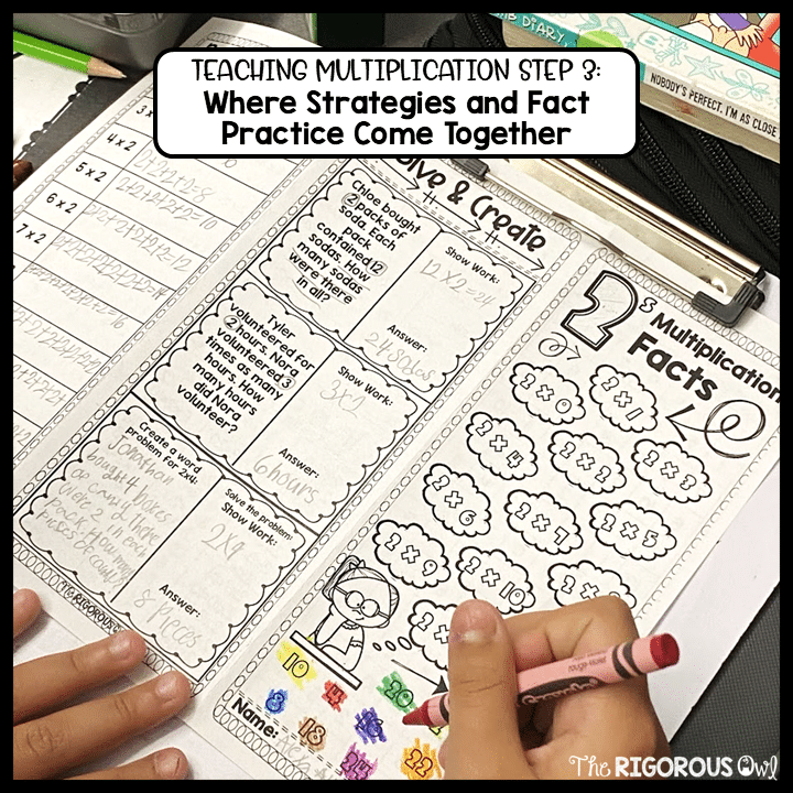 Meaningful Practice When Students Are Ready Multiplication brochures used after students understand strategies