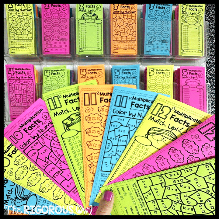 Meaningful Practice When Students Are Ready Multiplication brochures used after students understand strategies