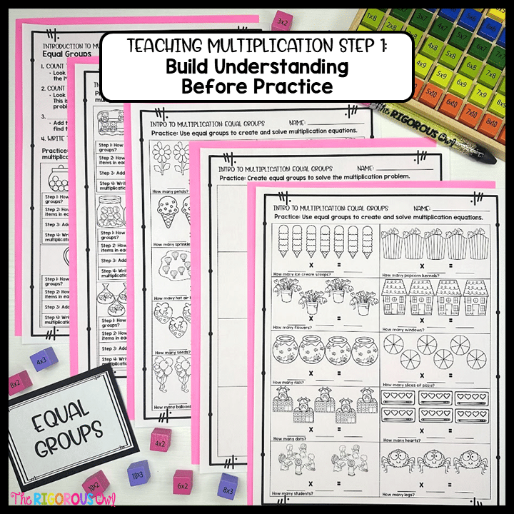 Build Understanding Before Practice Introduction to multiplication with visual models and strategies