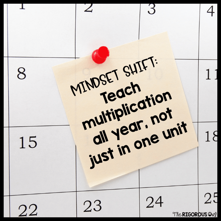Teaching Multiplication as a Yearlong Focus Teaching multiplication as an ongoing focus instead of a short unit